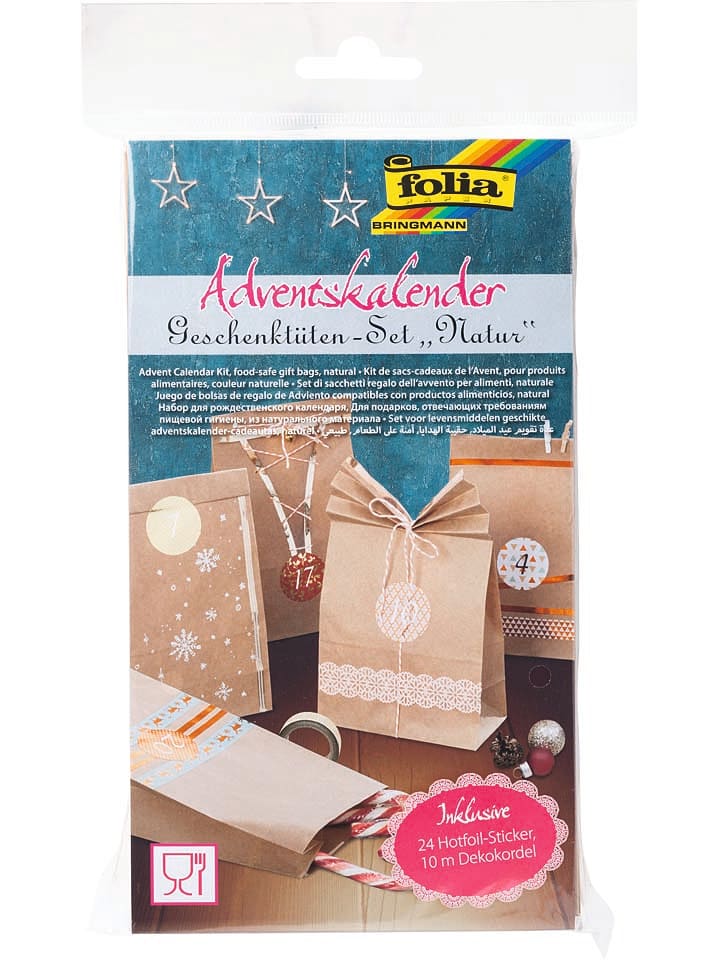 folia PAPER Papiertüten-Adventskalender 