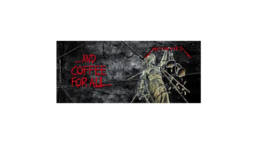 METALLICA - Tasse - 320 ml - ...And Coffee For Al