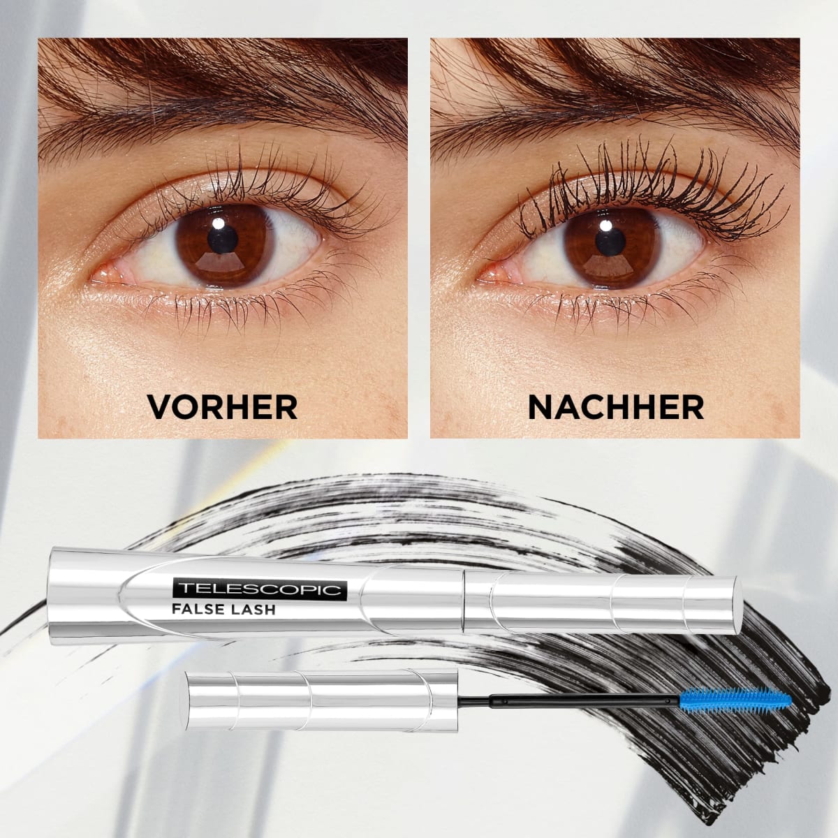 Mascara False Lash Telescopic Black, 8 ml