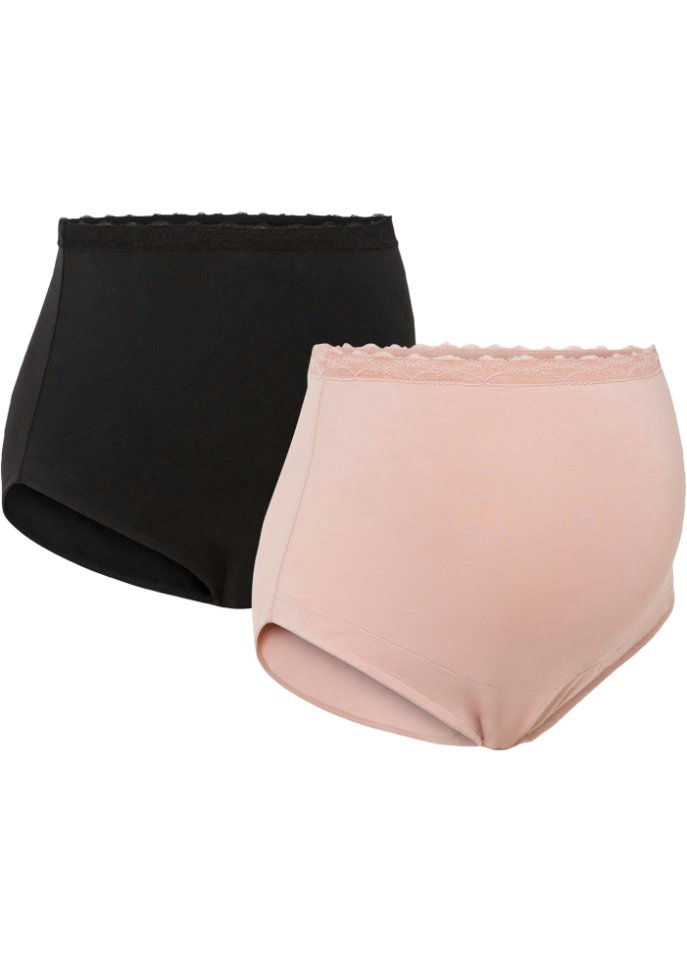 Überbauchslip mit Bio-Baumwolle (2er Pack)