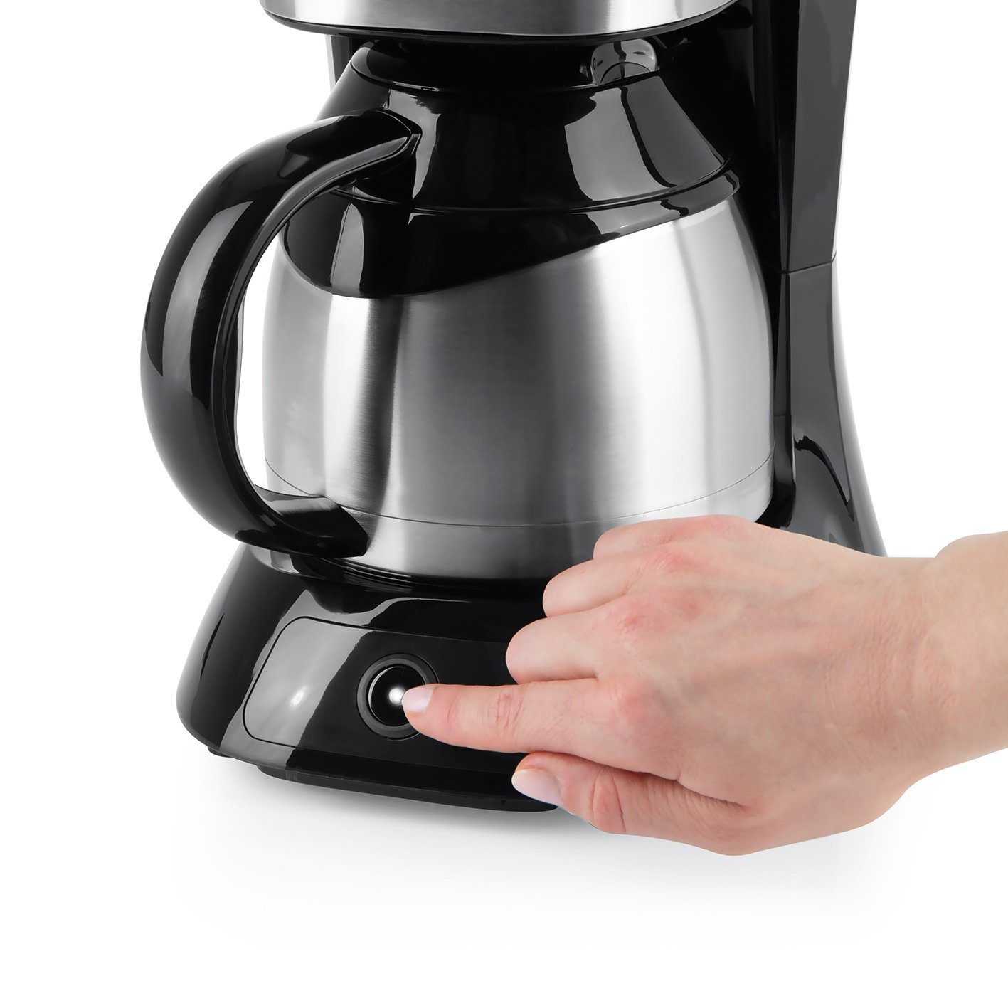 BEEM Filterkaffeemaschine FRESH-AROMA-PURE Thermo 2021 8 Tasssen, 1l Kaffeekanne, Permanentfilter, 8 Tasssen, Isolierkanne 1L Tropfstopp-Funktion, Thermokanne
