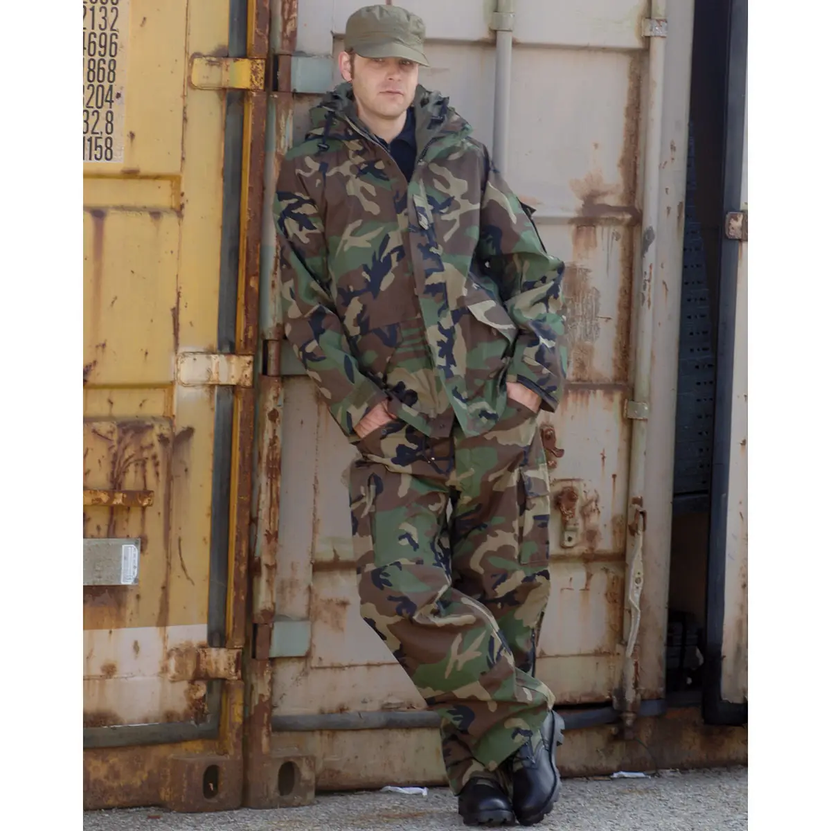 US Nässeschutzhose Trilaminat woodland