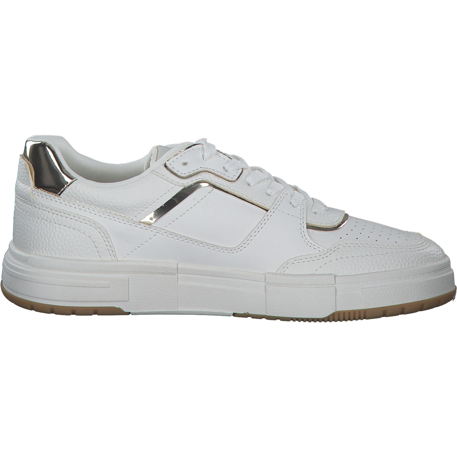 Tamaris 23718, Schnürschuhe, Damen, WHITE/GOLD