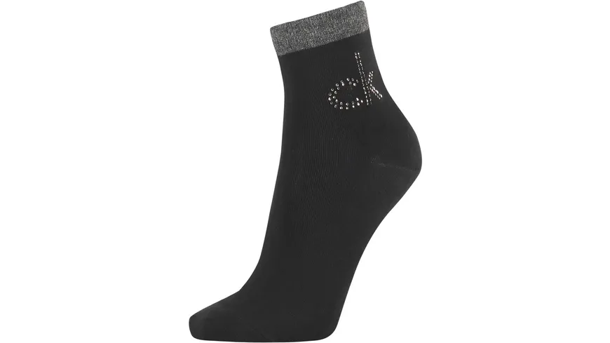 Calvin Klein Damen Socken Crystal Logo Piper 001