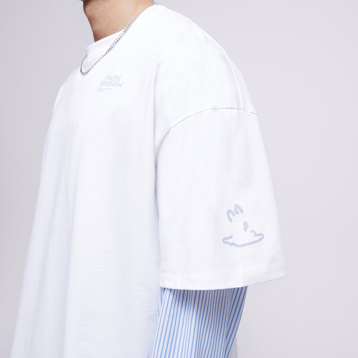 S.NOW JOB SIZEER T SHIRT “MAYBE”-NATURAL WHITE Weiß