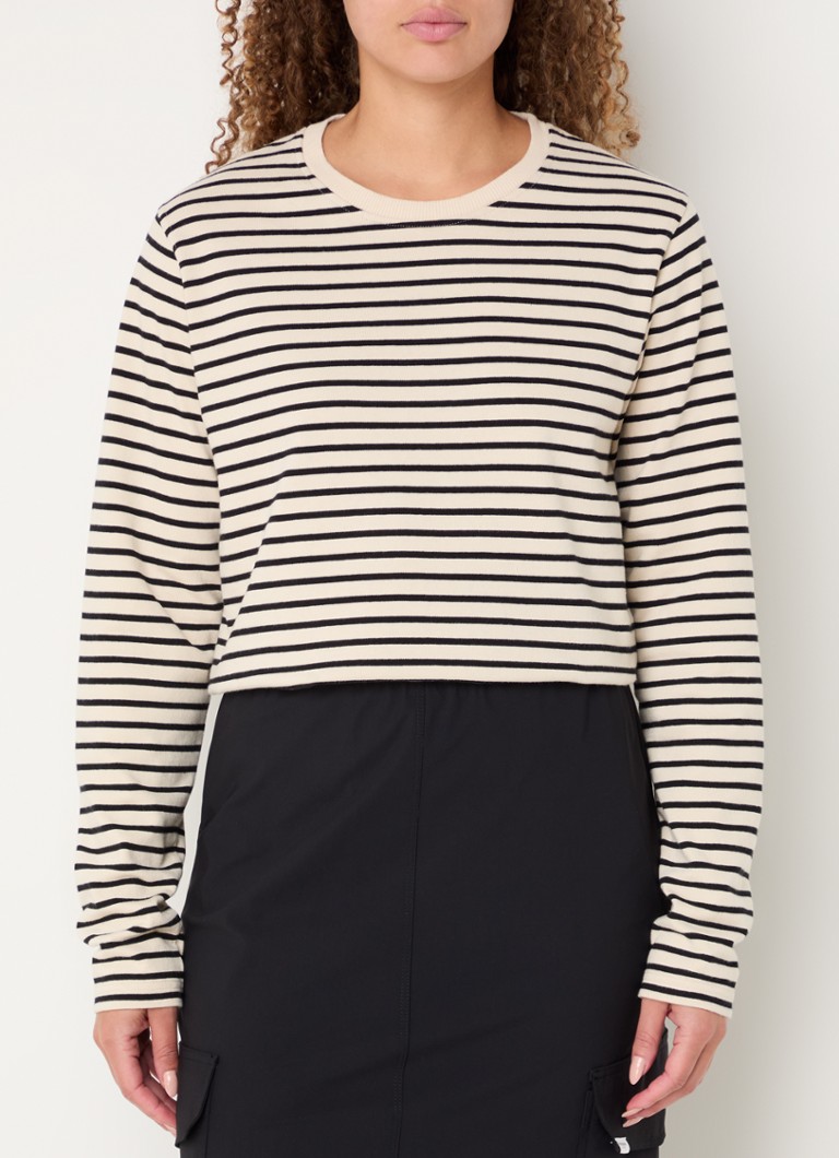 Penn & Ink long-sleeved shirt with stripe print