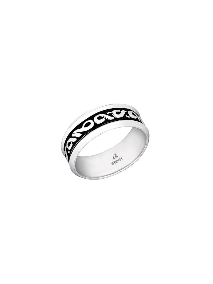 Amor Ring Edelstahl in Silber günstig kaufen