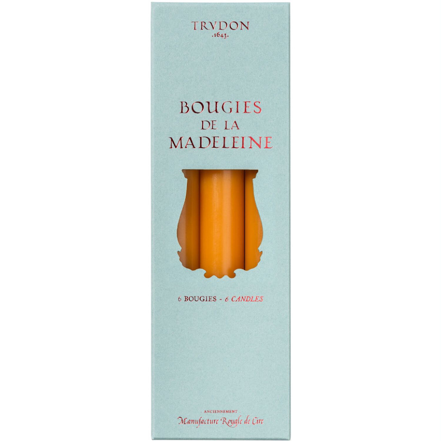 Trudon Bougies de la Madeleine Chandelles Maïs x6