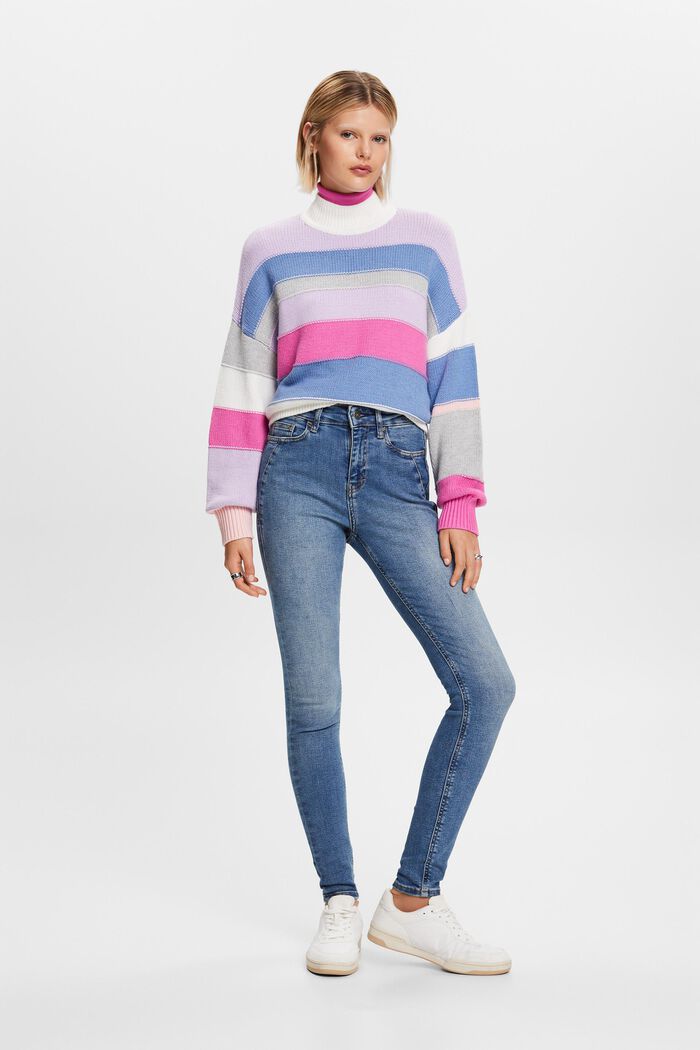 Skinny Jeans mit hohem Bund