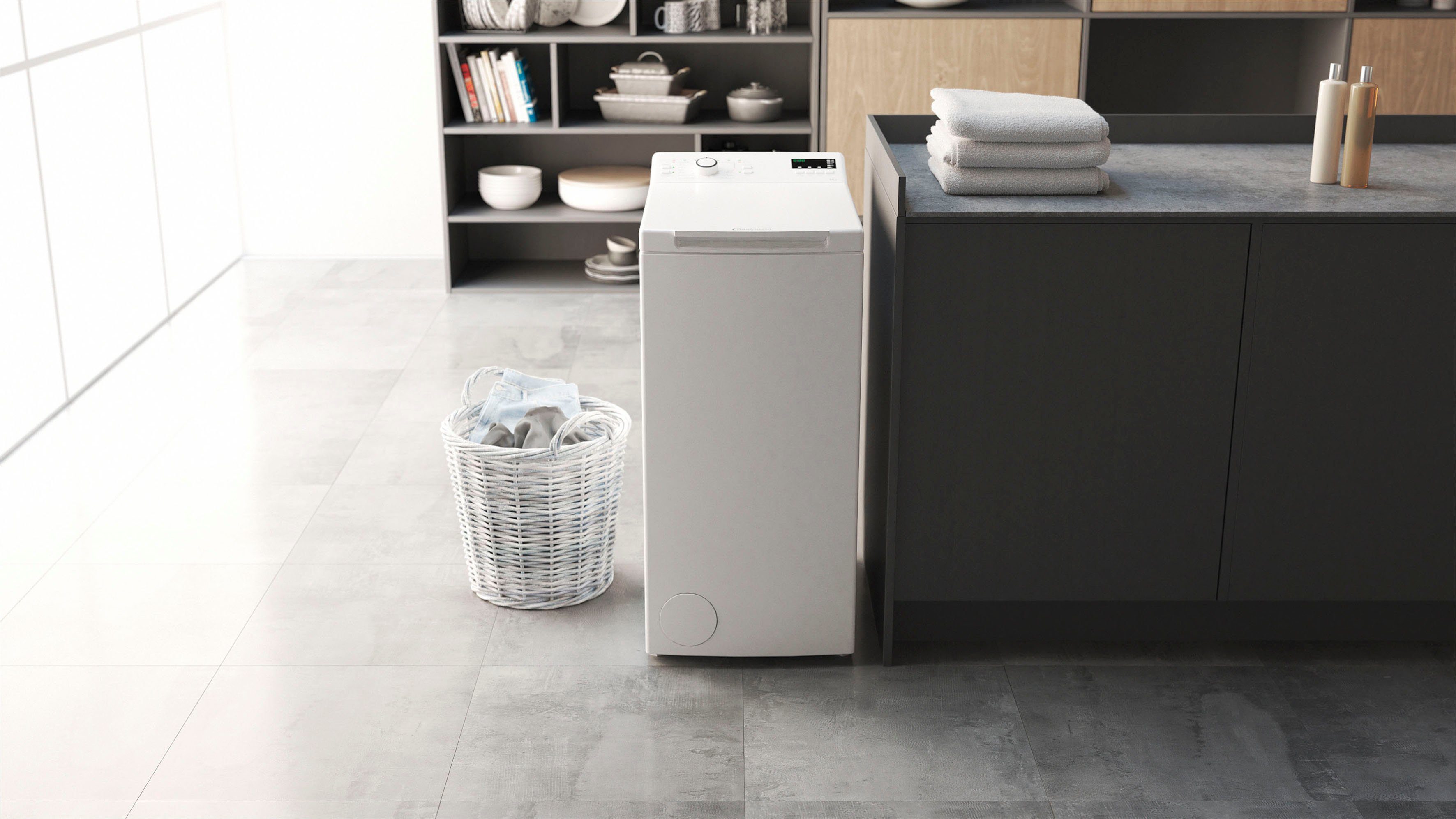 BAUKNECHT Waschmaschine Toplader WAT Smart Eco 12C, 6 kg, 1200 U/min