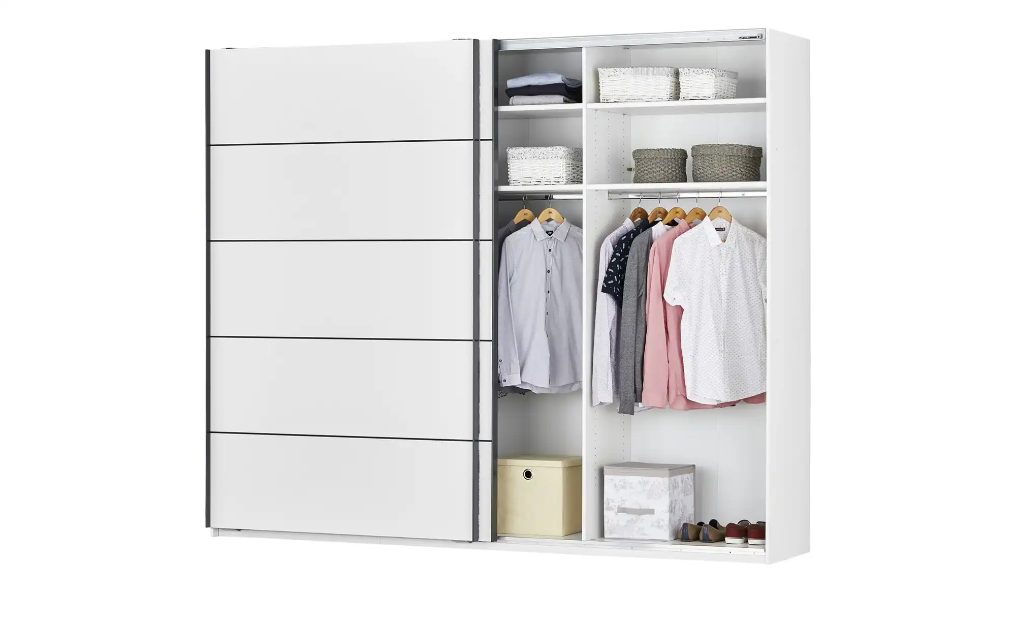 Primo Schwebetürenschrank, 2-türig Snow