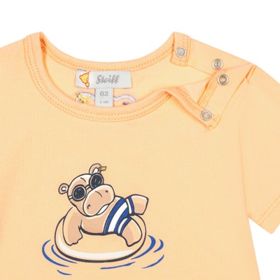 T-Shirt kurzarm, orange für Jungs