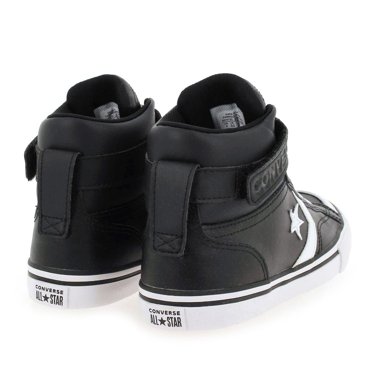 Converse  PRO BLAZE STRAP LEATHER H22 - noir blanc