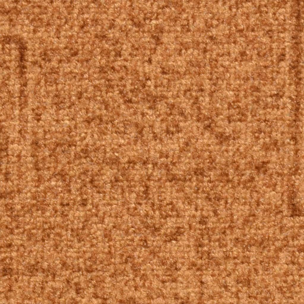 Stufenmatte Treppenmatten Selbstklebend 15 Stk. Beige 65x21x4 cm, vidaXL, Rechteckig, Höhe: 4 mm