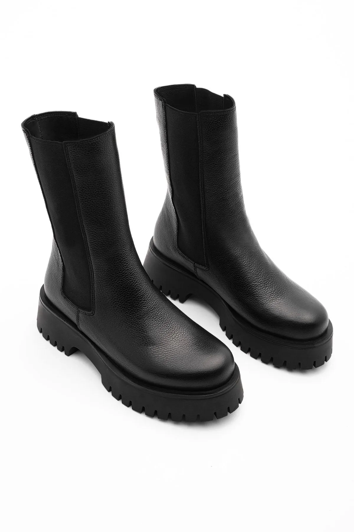 Marjin  Stiefelette - Schwarz - Flacher Absatz
