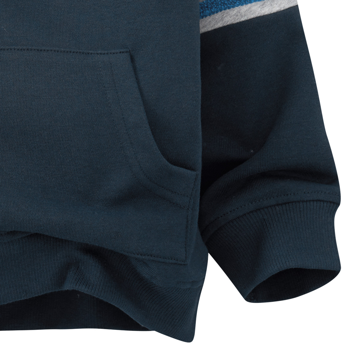 Kinder Hoodie mit bunter Frottee-Applikation