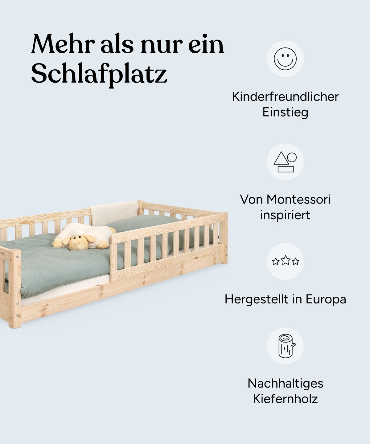 Bodenbett Kiefer Natur