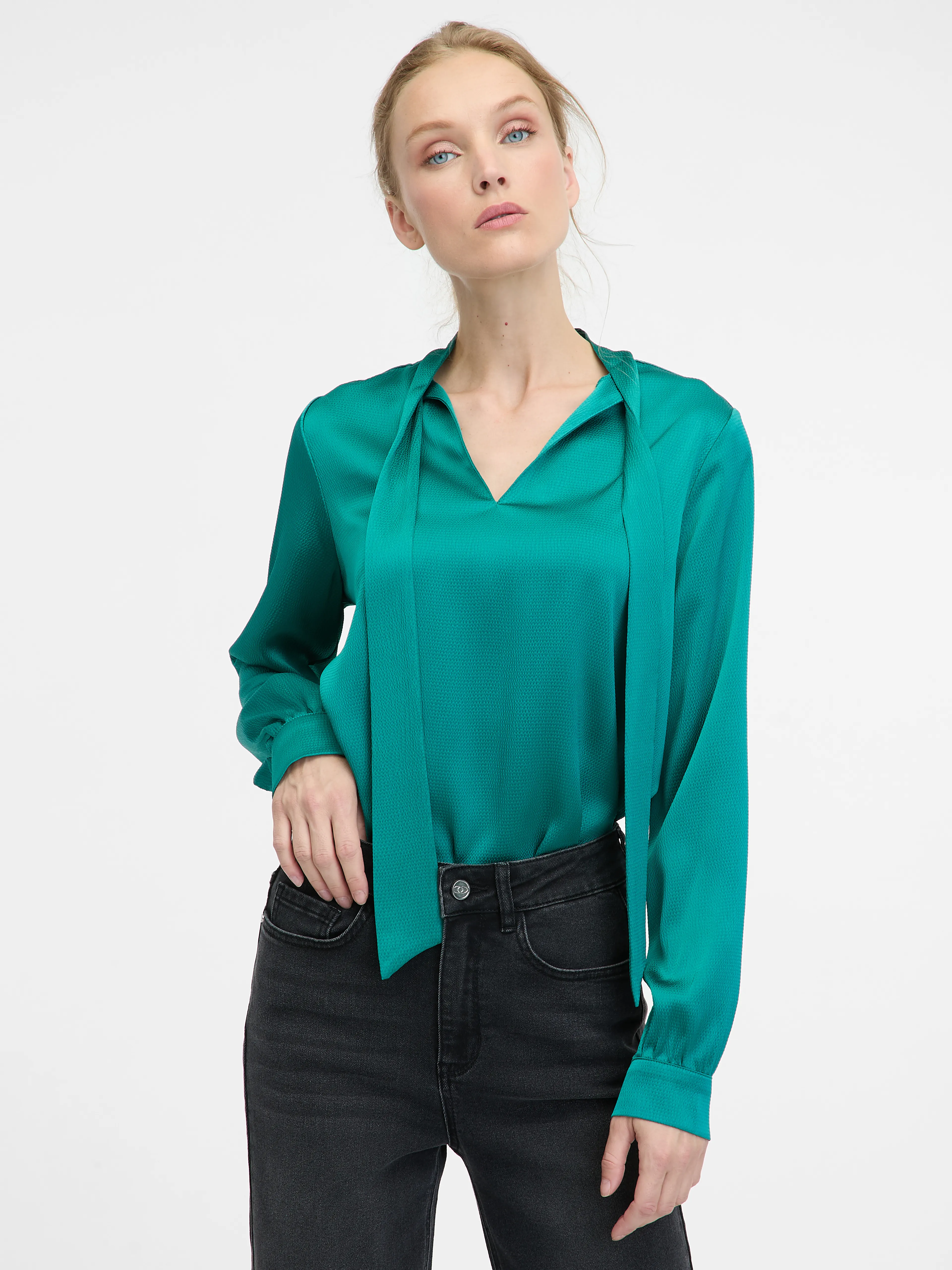 Grüne Damen-Bluse ORSAY