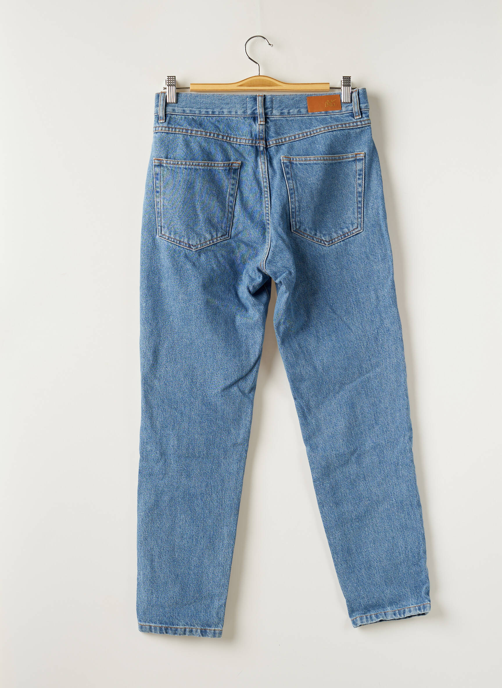 Orta Jean Mom Femme couleur bleu