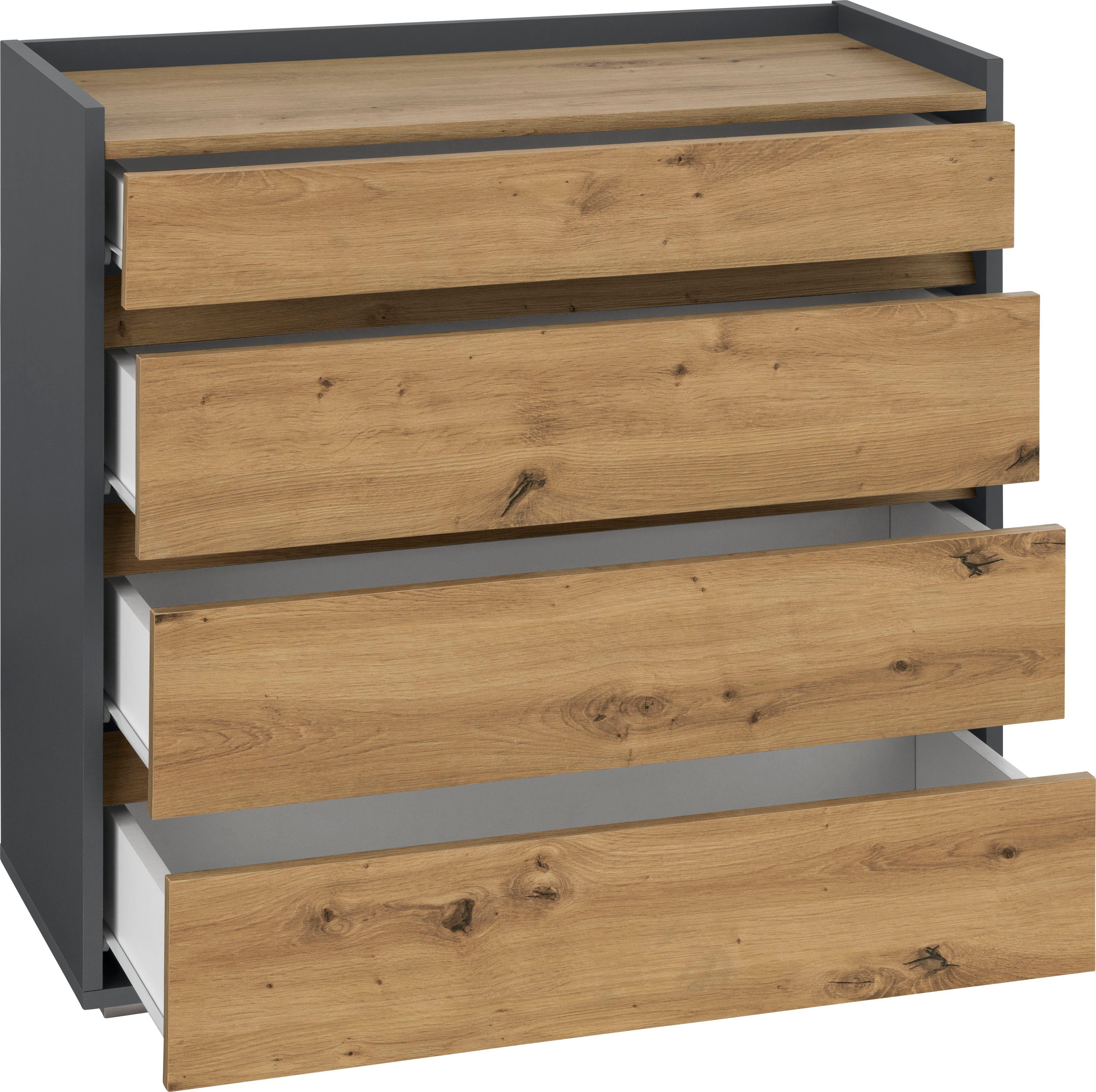 INOSIGN Kommode Kosmo, Breite 80 cm, 4 Schubkästen