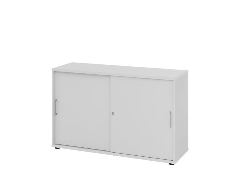 Hammerbacher Schrank V1752S/5/5/BS Grau 120 x 40 x 74,8 cm