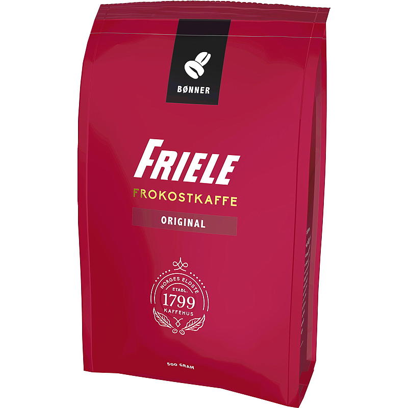 Friele Hele bønner Friele 500 g, frokostkaffe