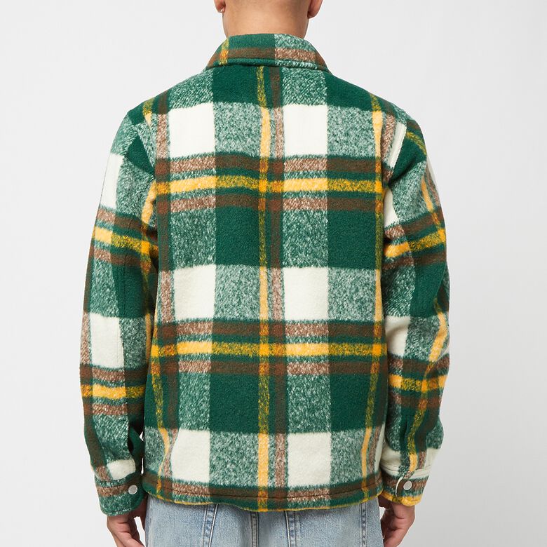 Pleasures Folklore Plaid Work Jacket green