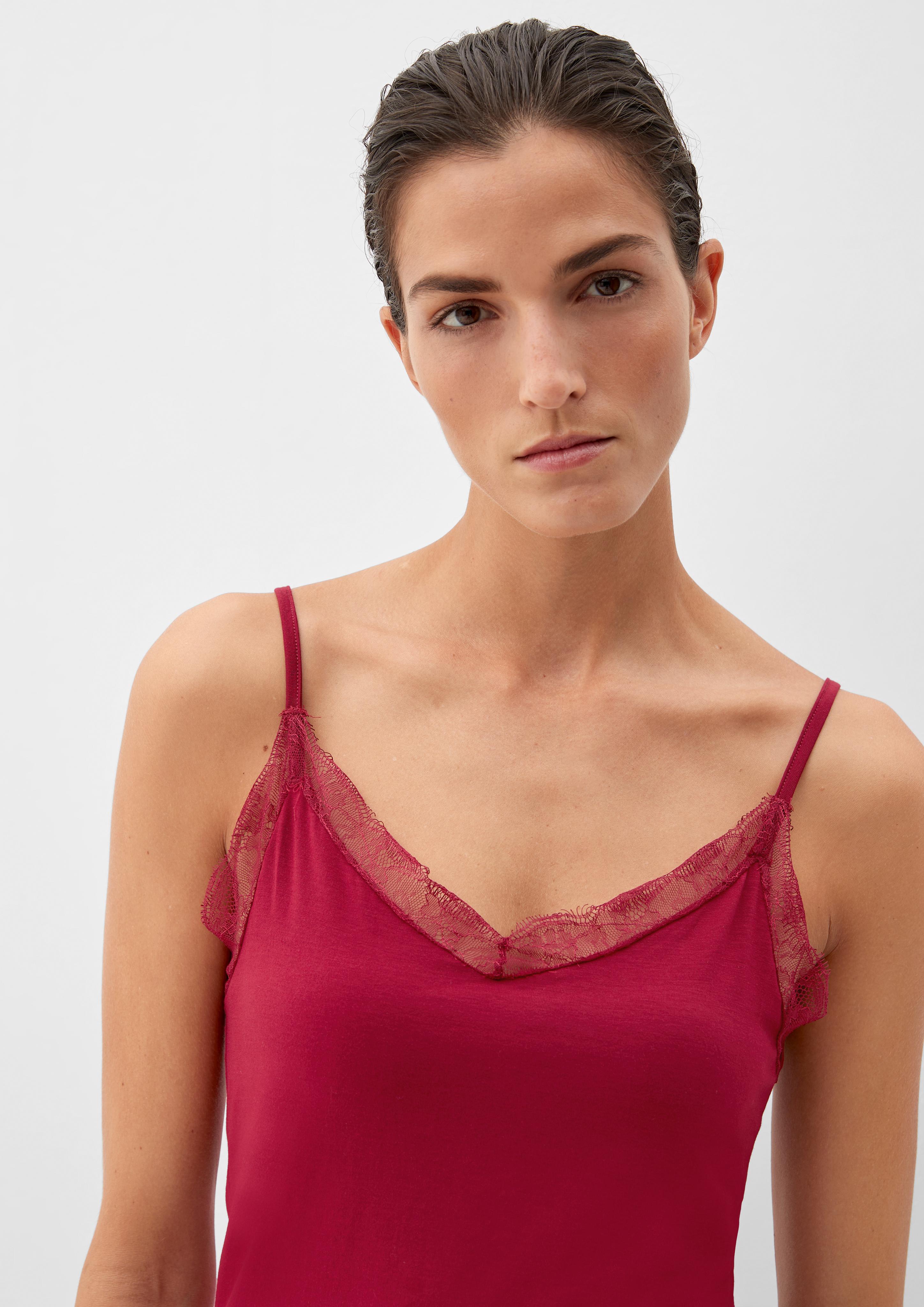 Top mit filigraner Spitze  6006259-3868