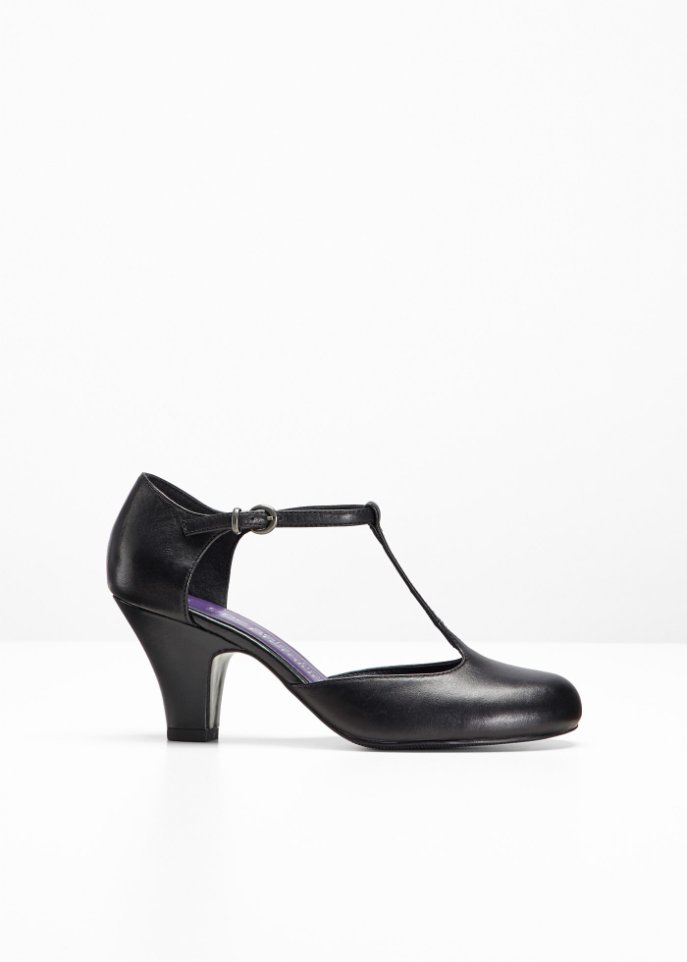 Spangenpumps aus Leder