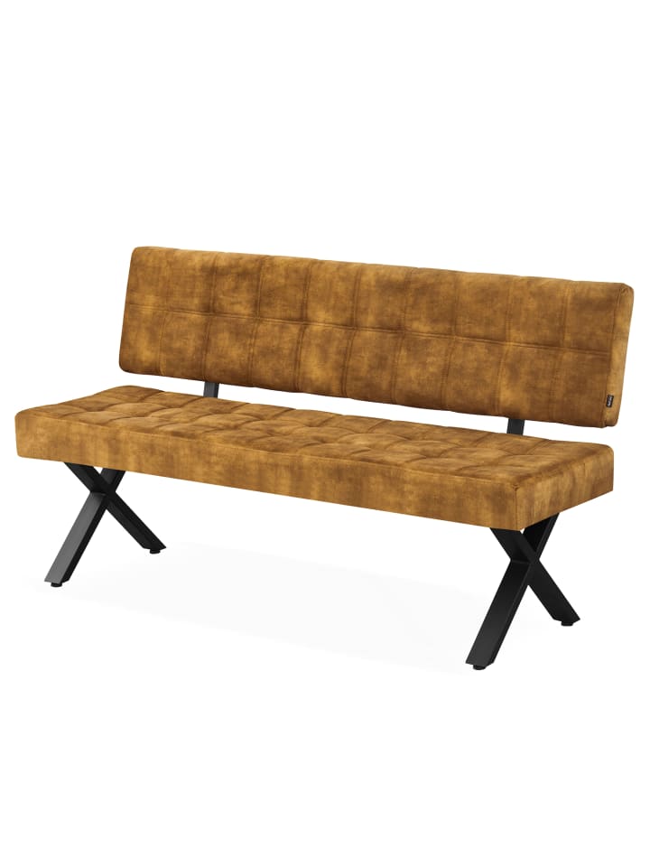 B&D Home Sitzbank KAREN in Gelb - (B)160 x (H)88 x (T)59 cm günstig kaufen 160 cm