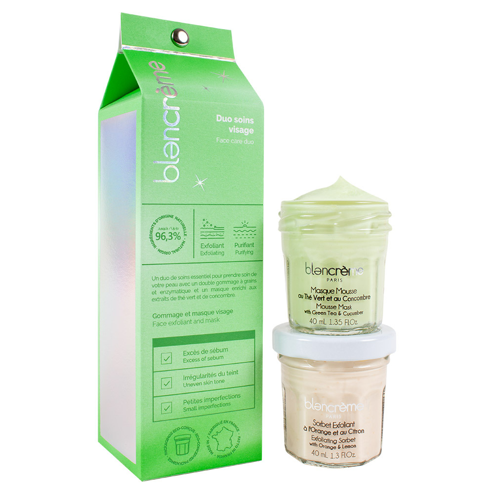 Blancreme Duo Visage Thé Vert Concombre Edition Limitée Noël 2023 Soins Visage