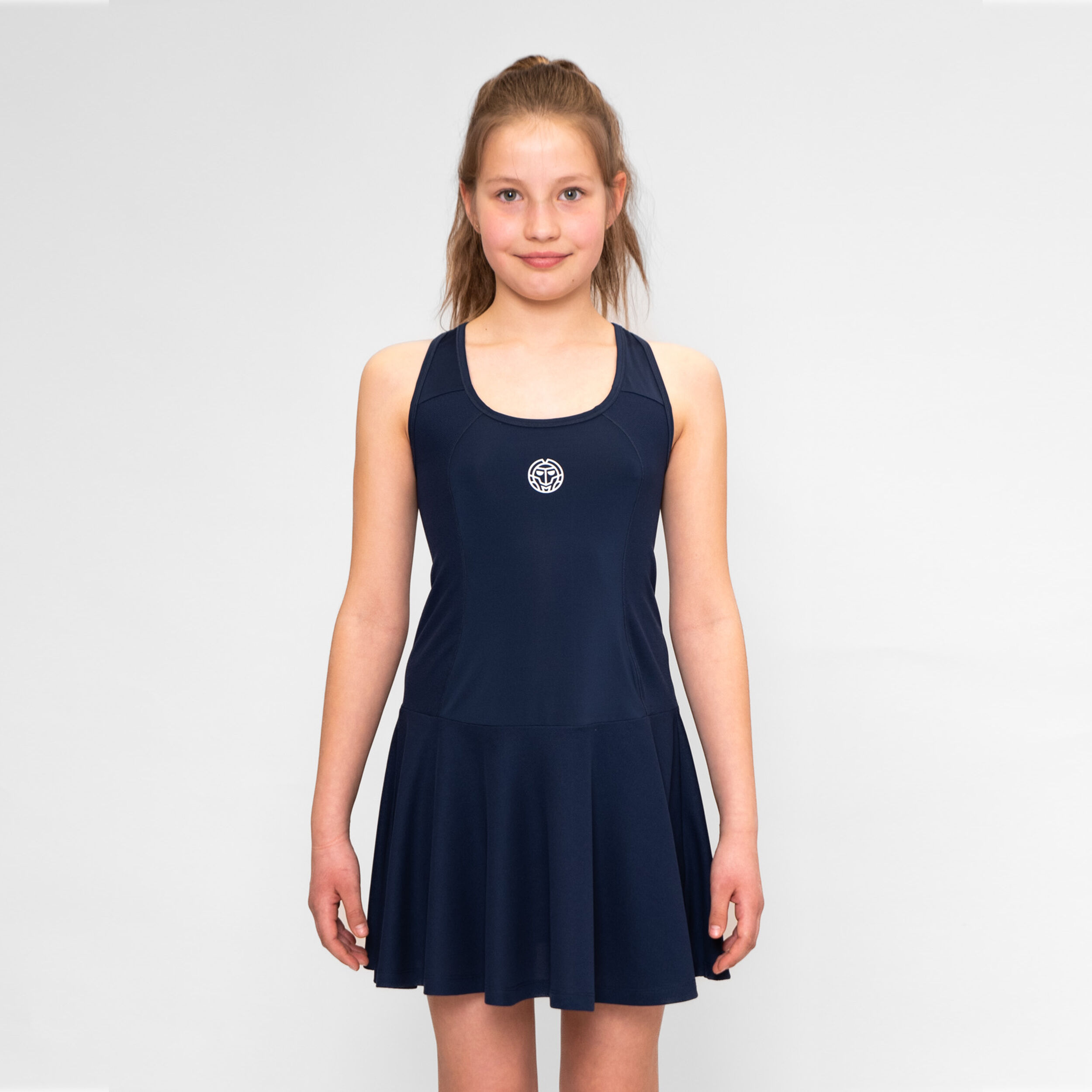 Crew Kleid Mädchen - Dunkelblau
