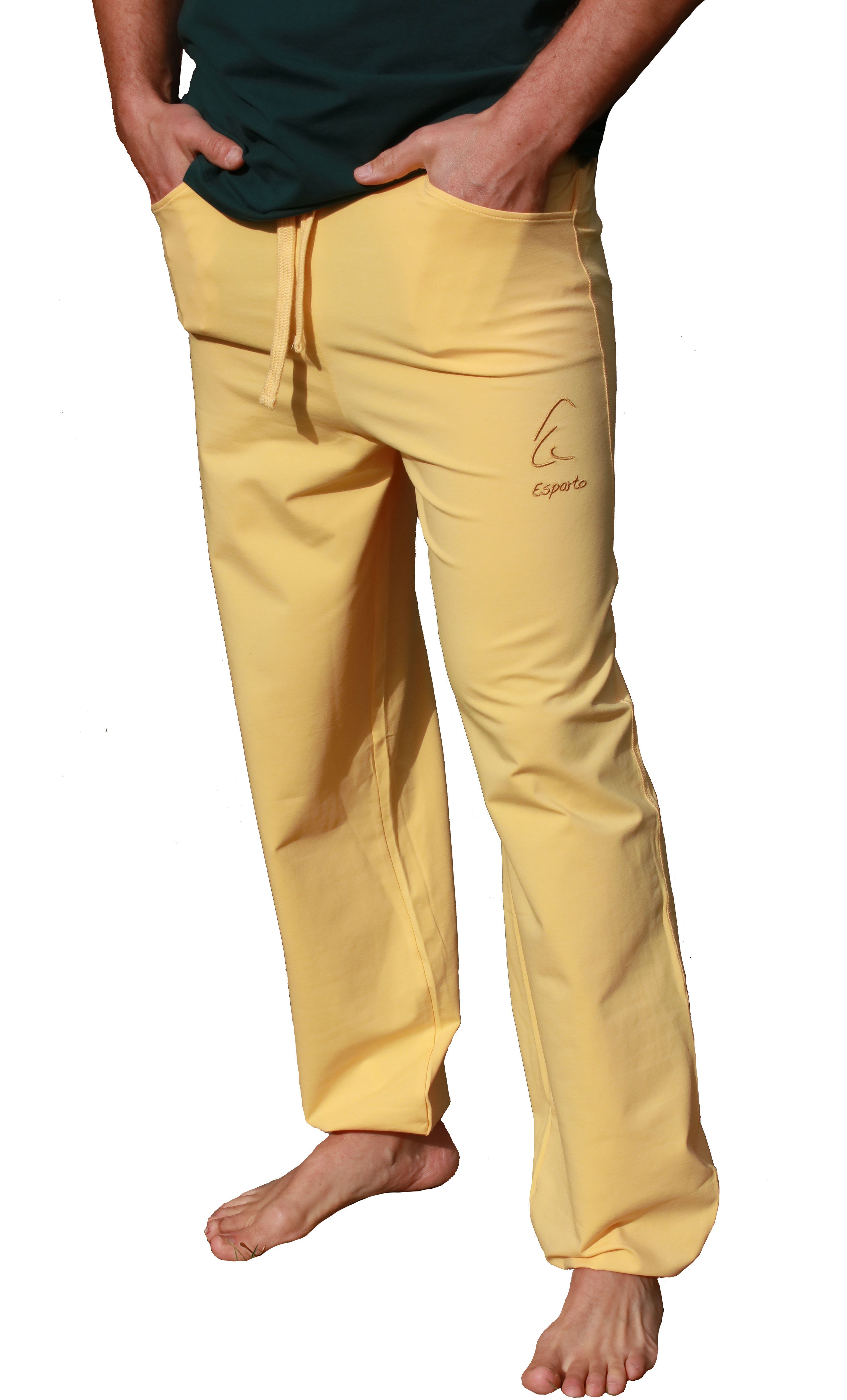 ESPARTO Yogahose Yoga- und Sporthose Sitaara unisex (mit Kordel im Bund) Bindegürtel / -kordel