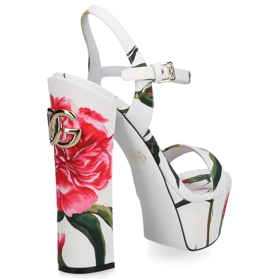 Dolce & Gabbana - Sandalen AL223 Textil - weiß