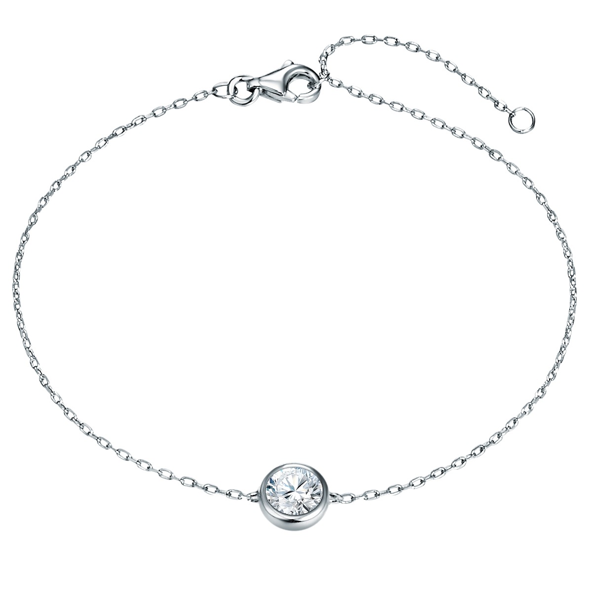 Diamant-Armband Sterling Silber Lab Grown Diamond in Silber