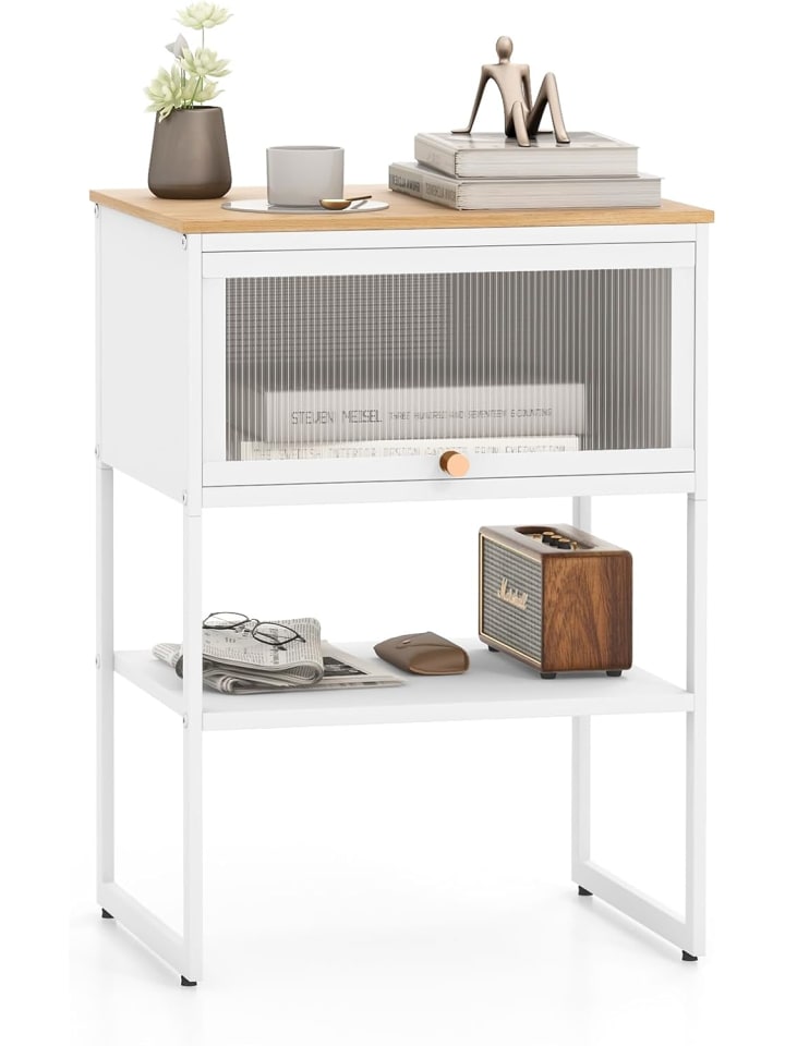 COSTWAY Nachttisch 40cm in Weiß günstig kaufen onesize