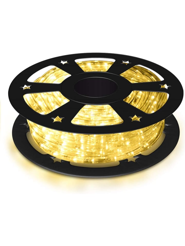COSTWAY 30m LED Lichterschlauch Warmweiß in Weiß günstig kaufen onesize