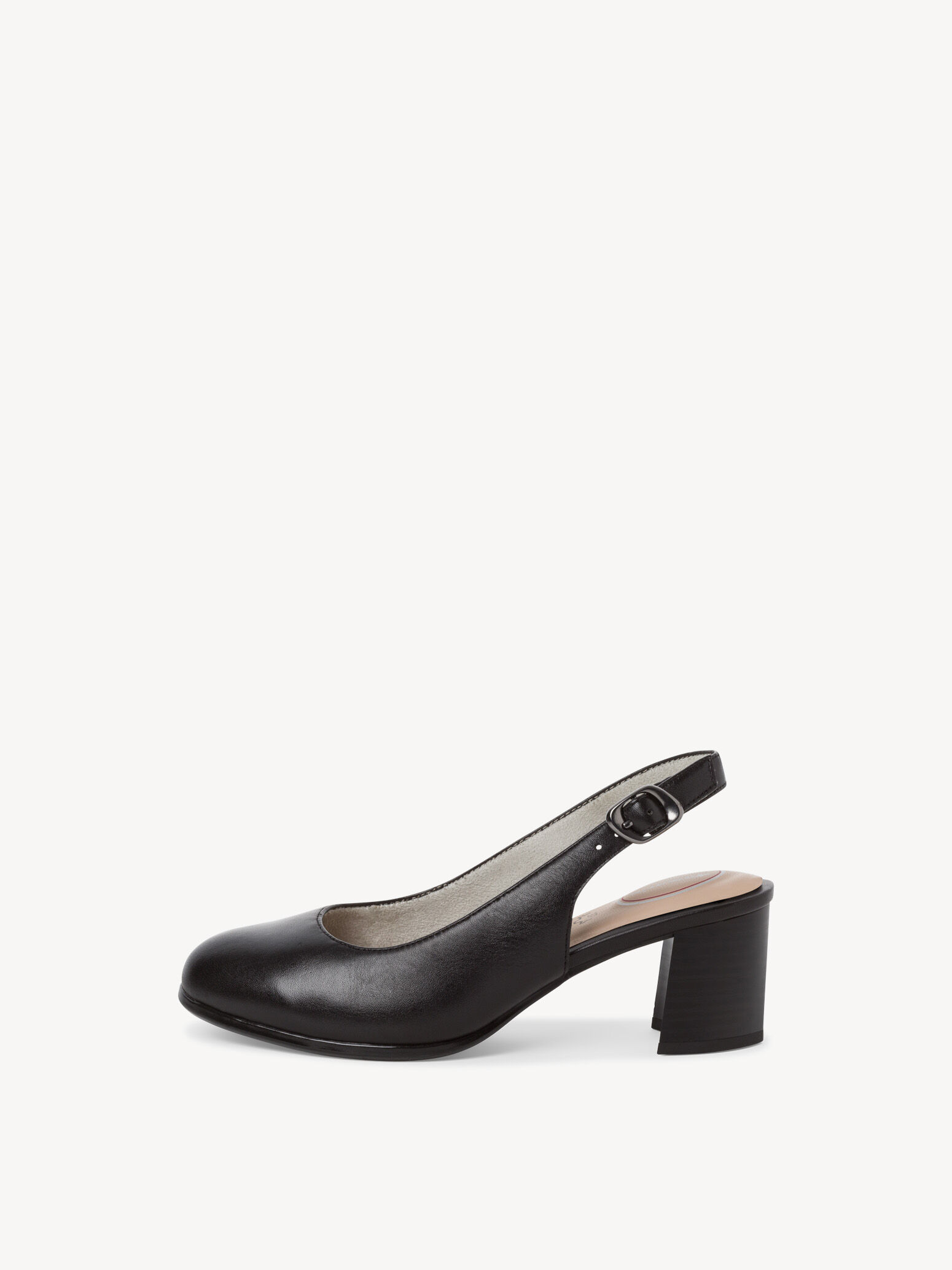 Escarpin en cuir - noir