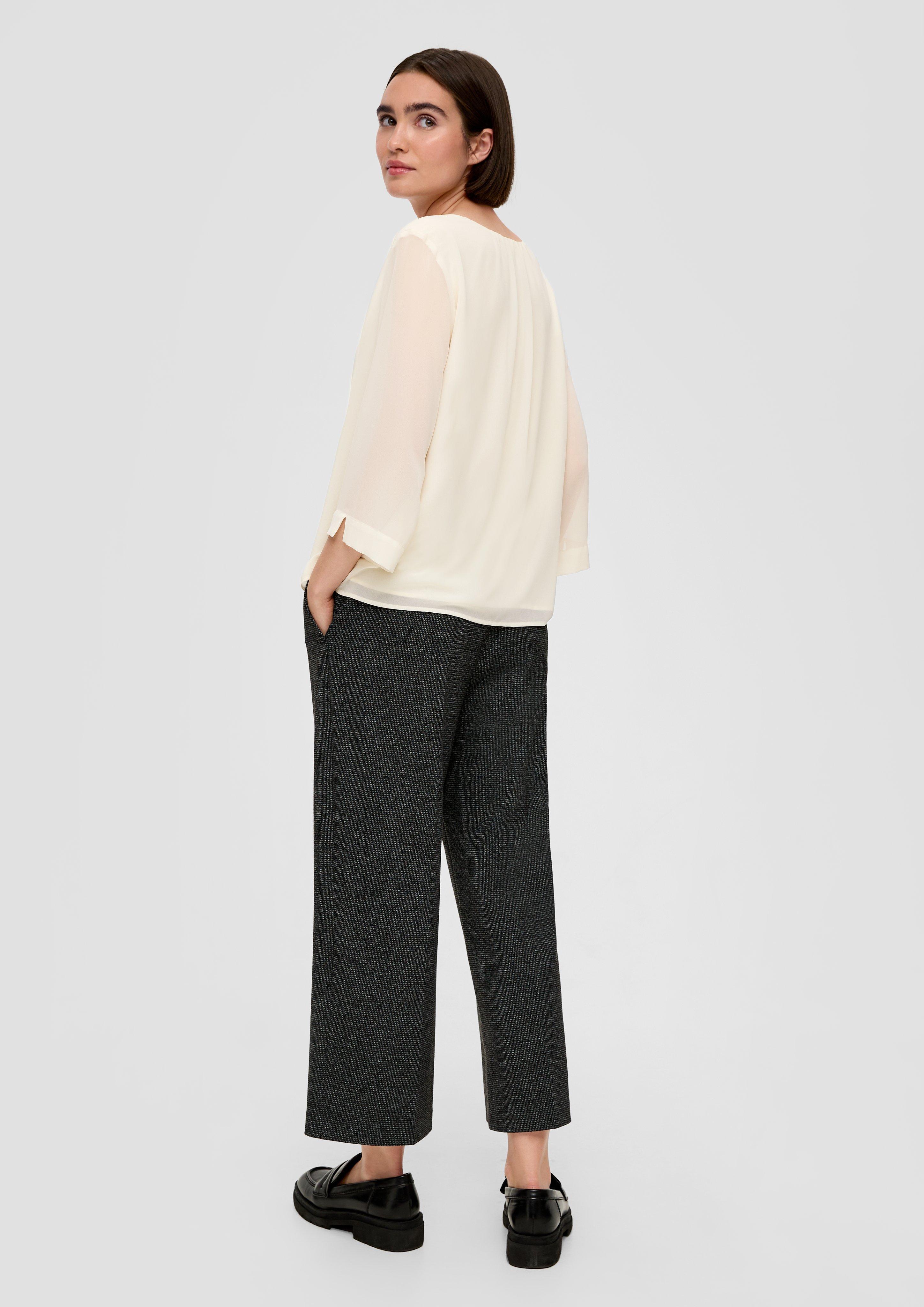 Chiffonbluse mit Viskosefutter  2136584-0700