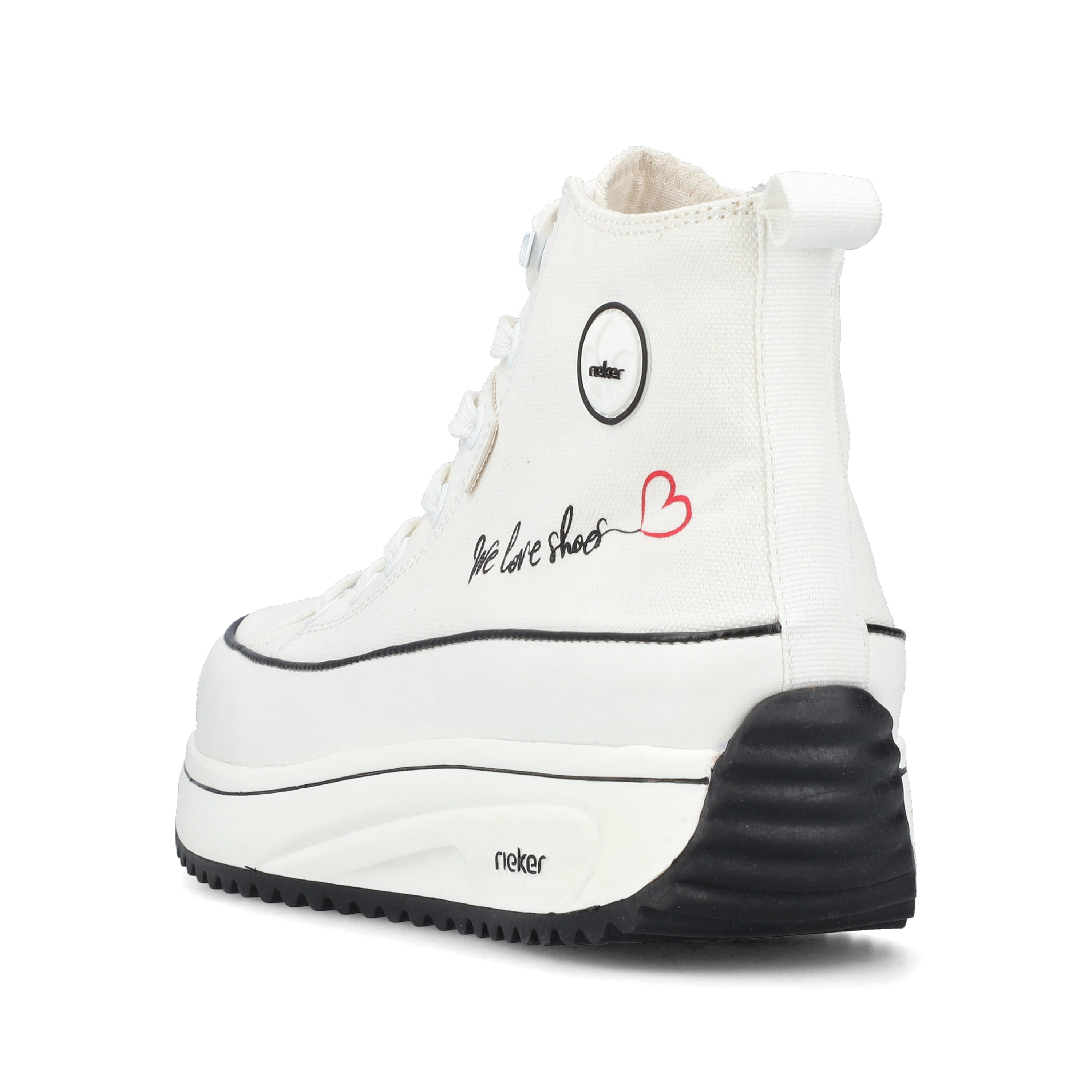 Rieker Damen Sneaker High eisweiss