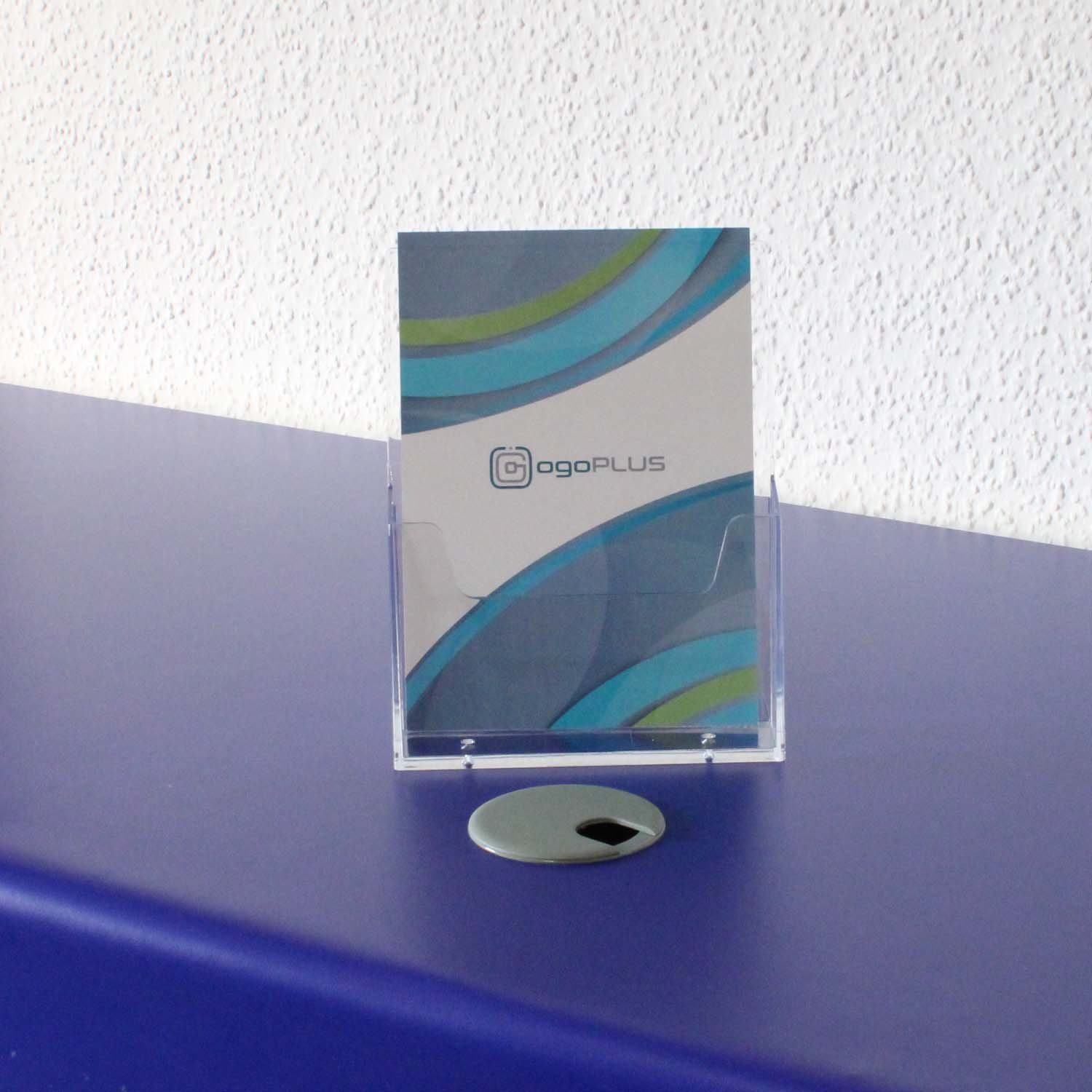 ogoPLUS Zeitungsständer Prospektständer DIN A5 Hochformat Prospekthalter Flyer-Ständer
