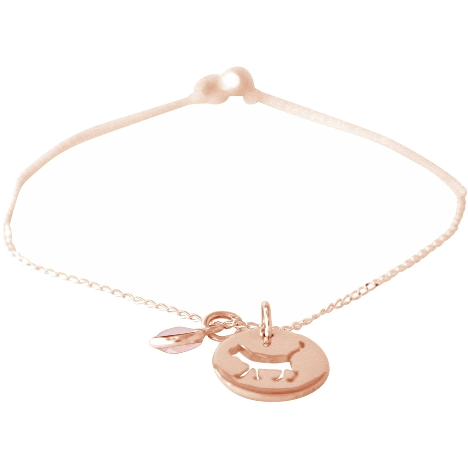 Armband 'KATZE Rosenquarz'