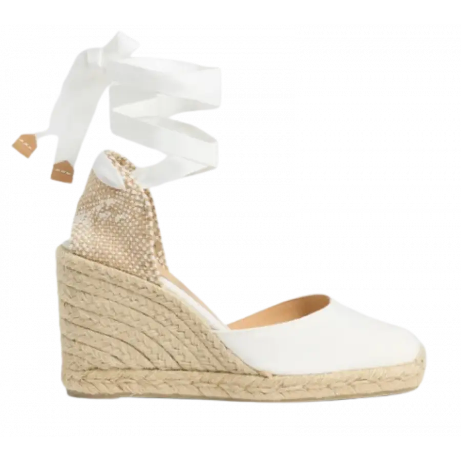 CASTAÑER - Espadrilles CARINA Canvas - weiß