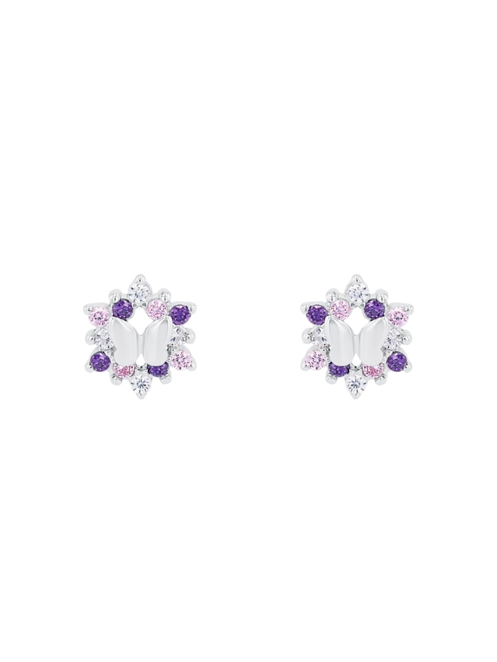 Prinzessin Lillifee Ohrstecker Silber 925, rhodiniert in Lila günstig kaufen onesize