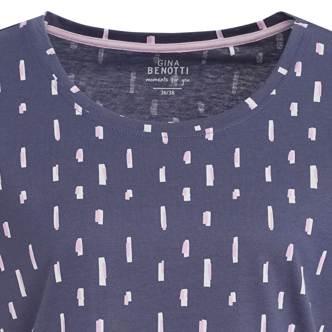 Damen Schlafshirt mit Allover-Print