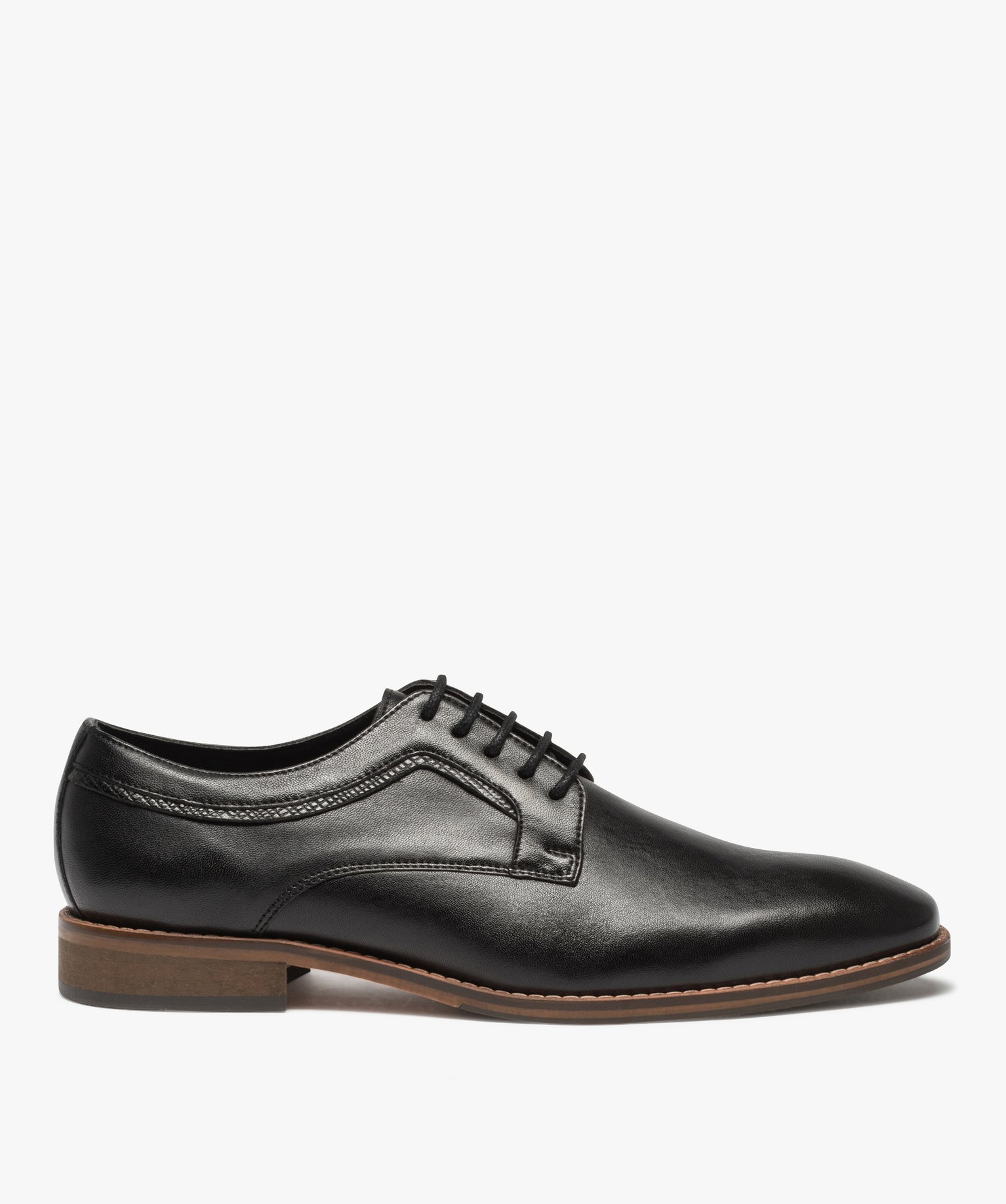 Derbies femme à bride à boucle et semelle crantée noir | GEMO