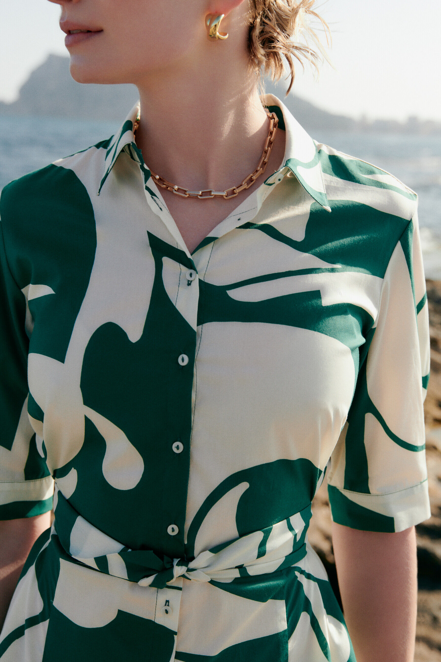 Robe ramalia vert menthe femme