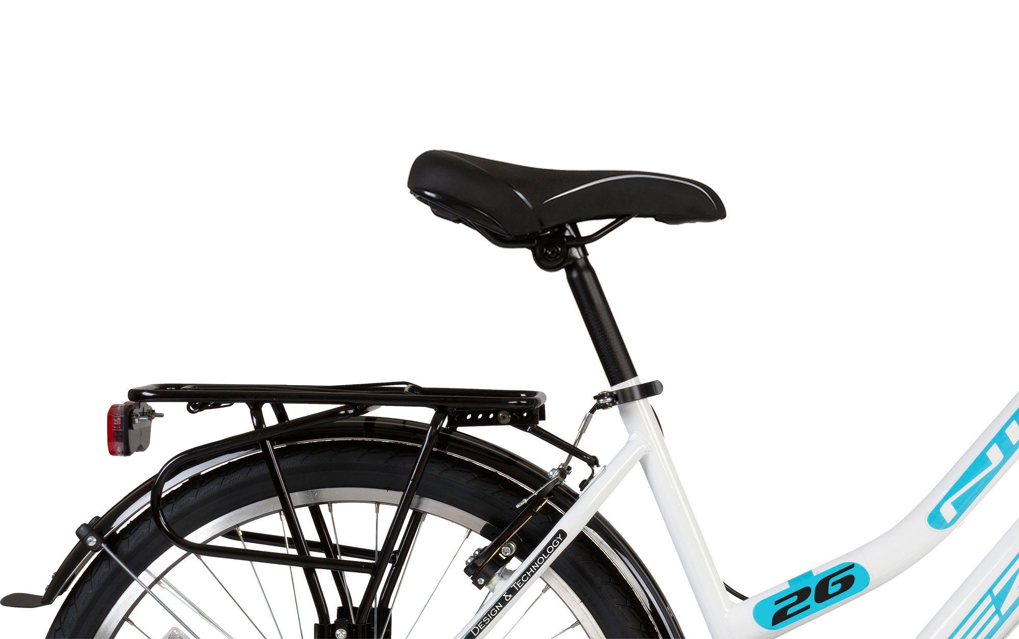 Rezzak Cityrad 26 Zoll Damen Mädchen Kinder Fahrrad City 21 Gang Shimanoschaltung, 21 Gang Shimano, Kettenschaltung