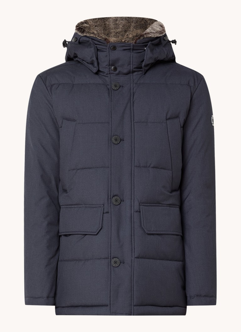 Strellson Plaza 3.0 puffer jacket with detachable hood and side pockets