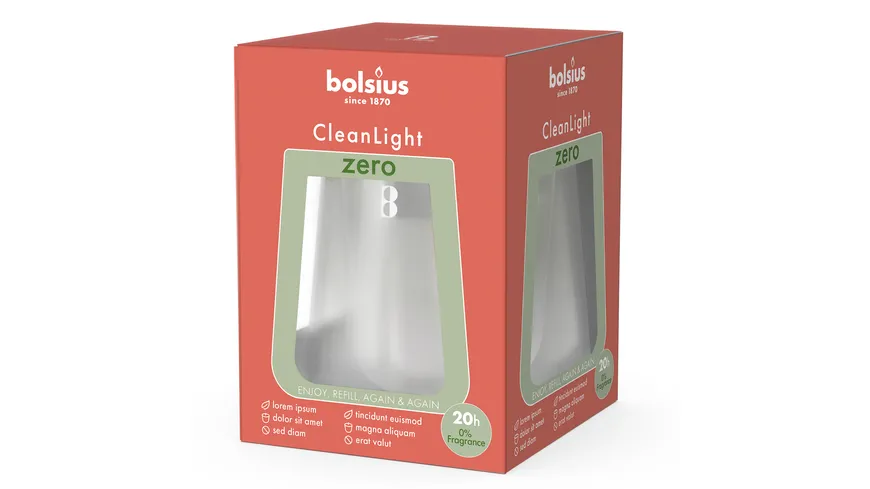 bolsius Cleanlight Duftnachfüller Starterkit - ohne Duft Weiß